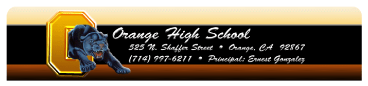 Orange High School Panther Cheer Squad Needs Your Help!