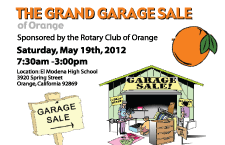 Orange Rotary Garage Sale