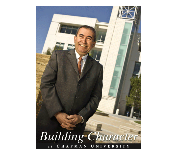 Building Character at Chapman University - Beckman Hall & Dr. Esmael Adibi, Photograph by Scott Montgomery